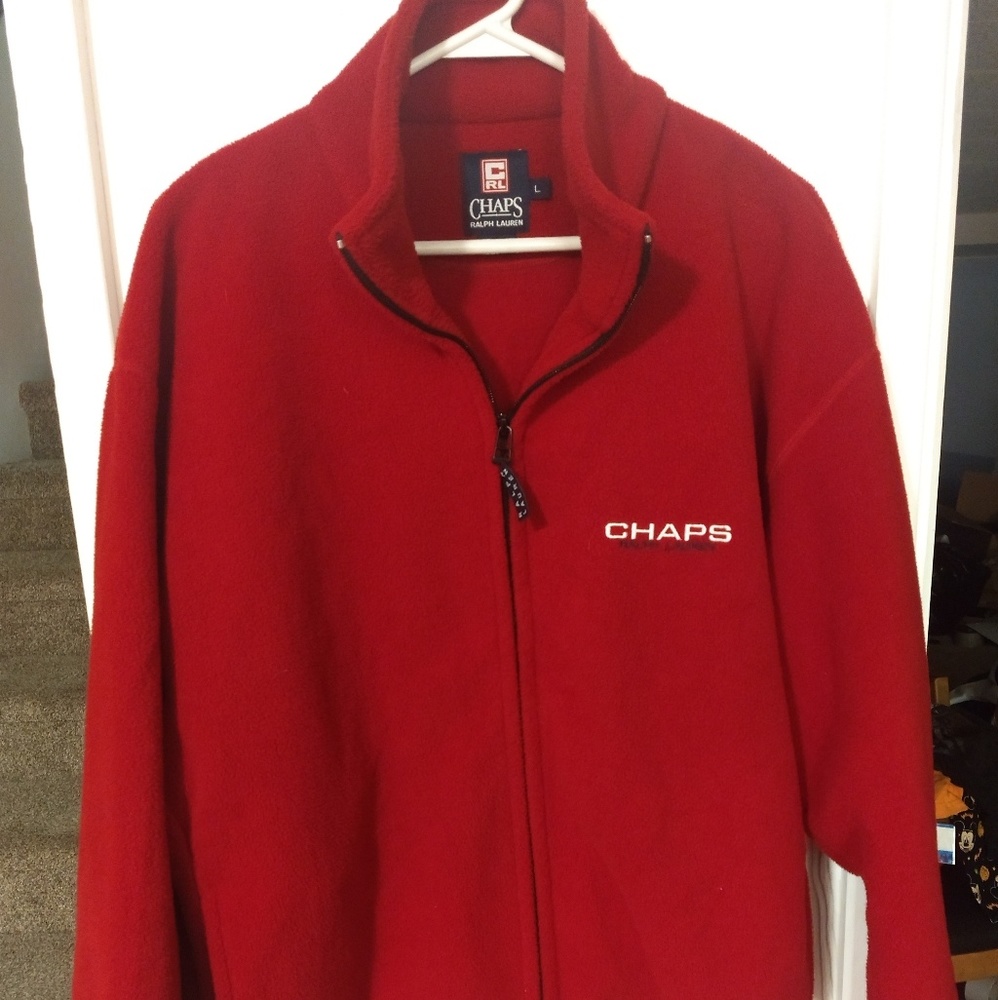 Ralph Lauren Red Zip Up Performance Fleece